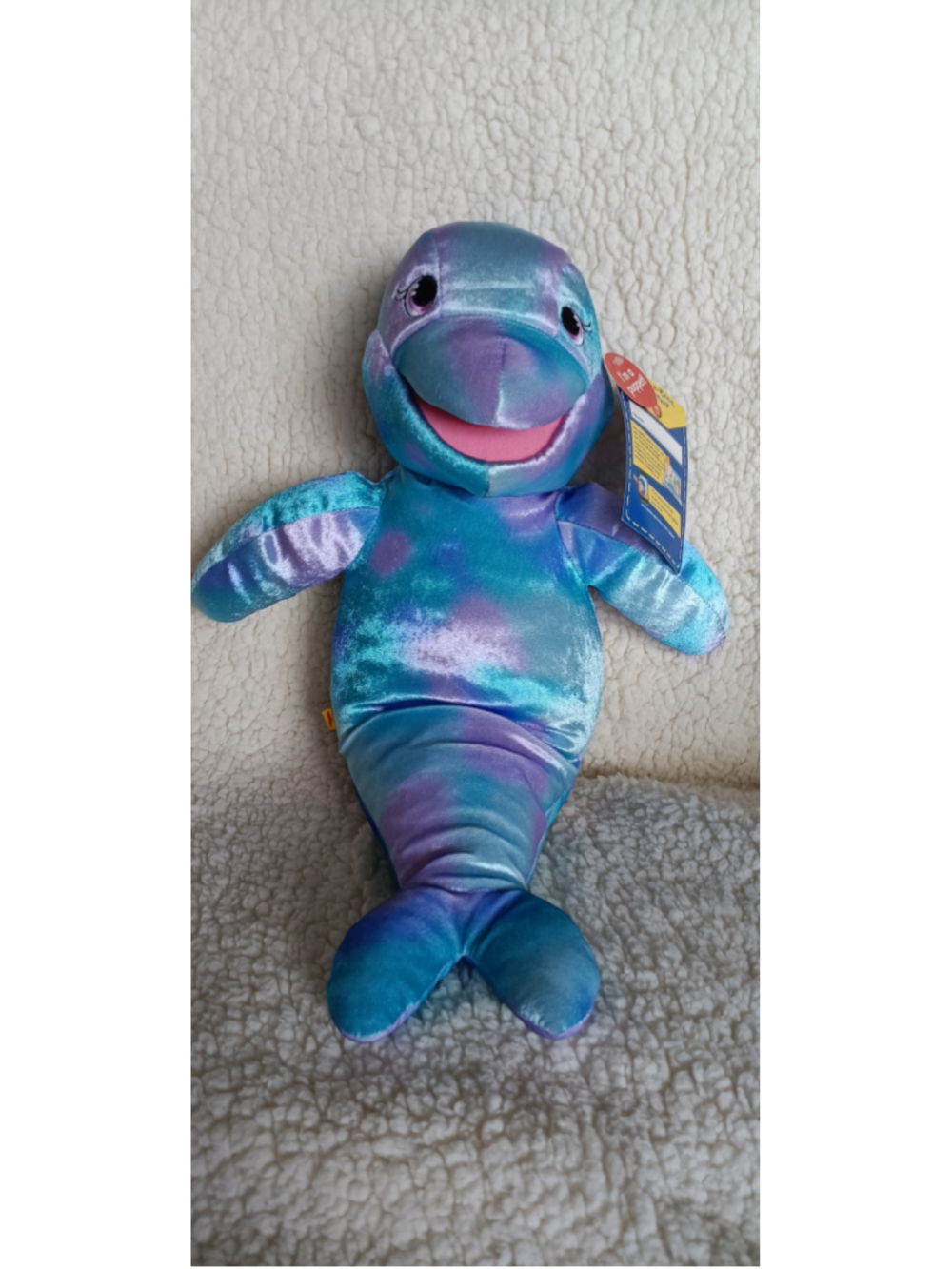 NWT Build-A-Bear Workshop Dolphin Hand Puppet.